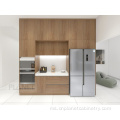 Reka Bentuk Baru Kabinet Dapur Maple Shaker Moden Modern